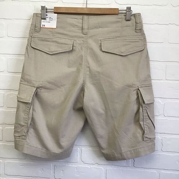 NWT Men cargo shorts Cargo Old Navy safari cotton spandex elastane 29 resort - Picture 2 of 9